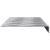 Trepte Dreptunghiular 5 pcs Argintiu 60 x 18 x 2,5 cm Aluminiu GartenMobel Dekor