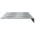Trepte Dreptunghiular 10 pcs Argintiu 60 x 18 x 2,5 cm Aluminiu GartenMobel Dekor
