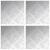 Trepte Pătrat 4 pcs Argintiu 20 x 20 cm Aluminiu GartenMobel Dekor