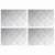 Trepte Dreptunghiular 4 pcs Argintiu 30 x 20 cm Aluminiu GartenMobel Dekor