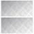 Trepte Dreptunghiular 2 pcs Argintiu 40 x 20 cm Aluminiu GartenMobel Dekor