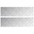 Trepte Dreptunghiular 2 pcs Argintiu 70 x 20 cm Aluminiu GartenMobel Dekor