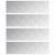 Trepte Dreptunghiular 4 pcs Argintiu 70 x 20 cm Aluminiu GartenMobel Dekor