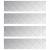 Trepte Dreptunghiular 4 pcs Argintiu 80 x 20 cm Aluminiu GartenMobel Dekor