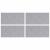 Trepte Dreptunghiular 4 pcs Argintiu 50 x 25 cm Aluminiu GartenMobel Dekor