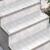 Trepte Dreptunghiular 2 pcs Argintiu 75 x 25 cm Aluminiu GartenMobel Dekor