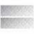 Trepte Dreptunghiular 2 pcs Argintiu 75 x 25 cm Aluminiu GartenMobel Dekor
