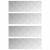 Trepte Dreptunghiular 4 pcs Argintiu 75 x 25 cm Aluminiu GartenMobel Dekor