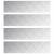 Trepte Dreptunghiular 4 pcs Argintiu 100 x 25 cm Aluminiu GartenMobel Dekor