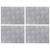 Trepte Dreptunghiular 4 pcs Argintiu 40 x 30 cm Aluminiu GartenMobel Dekor