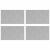 Trepte Dreptunghiular 4 pcs Argintiu 50 x 30 cm Aluminiu GartenMobel Dekor