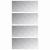 Trepte Dreptunghiular 4 pcs Argintiu 70 x 30 cm Aluminiu GartenMobel Dekor