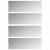 Trepte Dreptunghiular 4 pcs Argintiu 90 x 30 cm Aluminiu GartenMobel Dekor