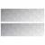 Trepte Dreptunghiular 2 pcs Argintiu 100 x 30 cm Aluminiu GartenMobel Dekor