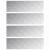 Trepte Dreptunghiular 4 pcs Argintiu 100 x 30 cm Aluminiu GartenMobel Dekor