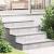 Trepte Dreptunghiular 2 pcs Argintiu 100 x 30 cm Aluminiu GartenMobel Dekor