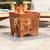Trepte Pătrat 4 pcs Argintiu 40 x 40 cm Aluminiu GartenMobel Dekor