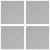 Trepte Pătrat 4 pcs Argintiu 40 x 40 cm Aluminiu GartenMobel Dekor