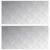 Trepte Dreptunghiular 2 pcs Argintiu 80 x 40 cm Aluminiu GartenMobel Dekor