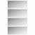 Trepte Dreptunghiular 4 pcs Argintiu 100 x 40 cm Aluminiu GartenMobel Dekor