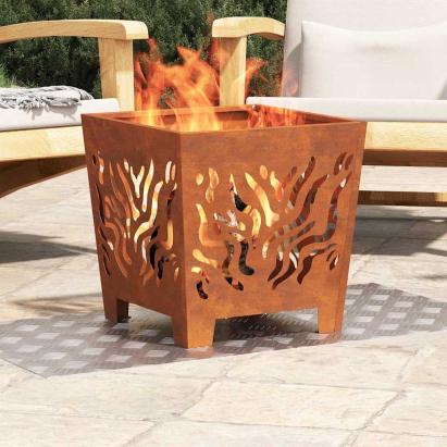 Trepte Pătrat 2 pcs Argintiu 50 x 50 cm Aluminiu GartenMobel Dekor