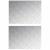 Trepte Dreptunghiular 2 pcs Argintiu 70 x 50 cm Aluminiu GartenMobel Dekor