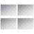 Trepte Dreptunghiular 4 pcs Argintiu 70 x 50 cm Aluminiu GartenMobel Dekor