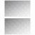 Trepte Dreptunghiular 2 pcs Argintiu 80 x 50 cm Aluminiu GartenMobel Dekor