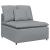 Modul central canapea modulară cu perne, gri deschis, 100 cm GartenMobel Dekor