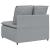 Modul central canapea modulară cu perne, gri deschis, 100 cm GartenMobel Dekor