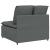 Modul central canapea modulară cu perne gri închis 100 cm GartenMobel Dekor