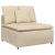 Modul central canapea modulară cu perne, crem, 100 cm GartenMobel Dekor