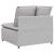 Modul central canapea modulară cu perne, gri nor, 100 cm GartenMobel Dekor