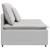 Modul central canapea modulară cu perne, gri nor, 100 cm GartenMobel Dekor