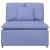 Modul central canapea modulară cu perne, albastru jeans, 100 cm GartenMobel Dekor