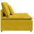 Modul central canapea modulară cu perne, galben, 100 cm GartenMobel Dekor