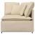 Modul de colț pentru canapea modulară cu perne, crem, 100 cm GartenMobel Dekor