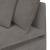 Modul modular de colț pentru canapea cu perne gri deschis 100cm GartenMobel Dekor
