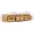 Dulap TV montat pe perete 100x32x25 cm lemn masiv Mango brut GartenMobel Dekor