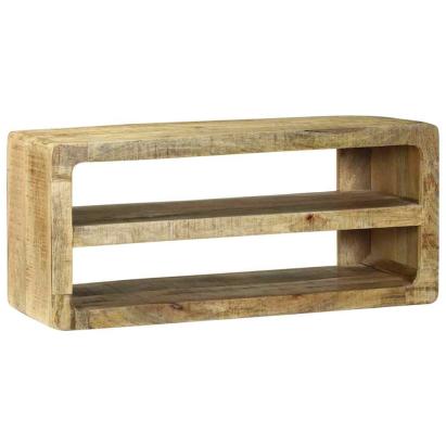 Cabinet TV cu raft Maro 80 x 32 x 36 cm Lemn masiv de mango GartenMobel Dekor