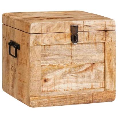 Cutie de depozitare cu depozitare Maro Lemn de mango solid GartenMobel Dekor