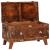 Cutie de depozitare 70 x 35 x 40 cm Lemn masiv reciclat GartenMobel Dekor