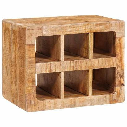 Raft pentru vin Maro 44 x 30 x 35 cm Lemn de mango solid GartenMobel Dekor