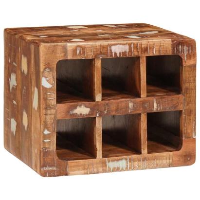 Raft pentru vin Maro 44 x 30 x 35 cm Lemn recuperat masiv GartenMobel Dekor