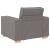 Canapea fotoliu gri taupe 100x78x84 cm, material textil GartenMobel Dekor