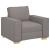 Canapea fotoliu gri taupe 100x78x84 cm, material textil GartenMobel Dekor