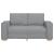 Canapea cu 2 locuri, gri deschis, 160x78x84 cm, material textil GartenMobel Dekor