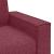 Canapea cu 2 locuri, roșu vin, 160x78x84 cm, material textil GartenMobel Dekor