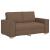 Canapea cu 2 locuri, maro, 160x78x84 cm, material textil GartenMobel Dekor
