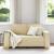 Canapea cu 2 locuri, crem, 160x78x84 cm, material textil GartenMobel Dekor